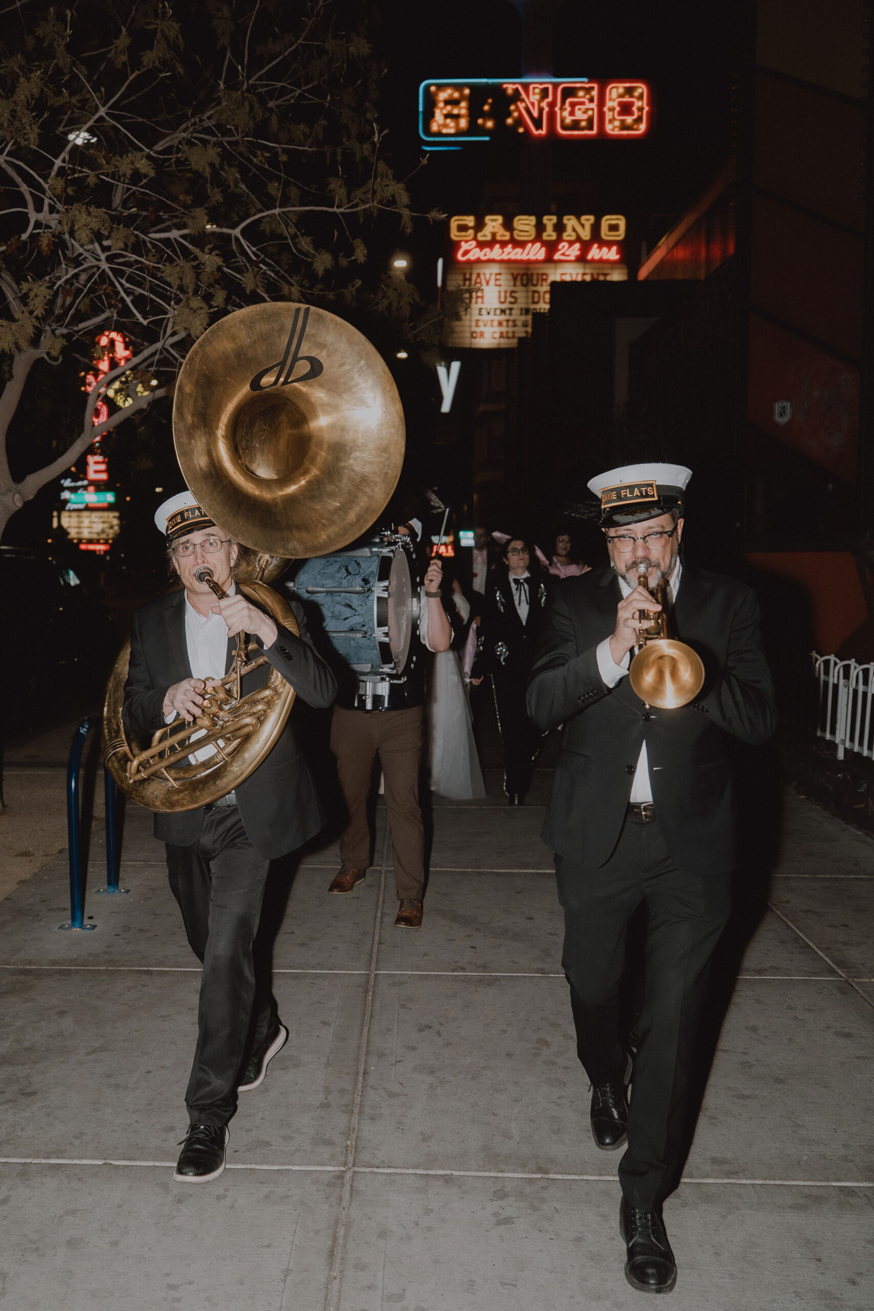 Second Line Parade Band performing live